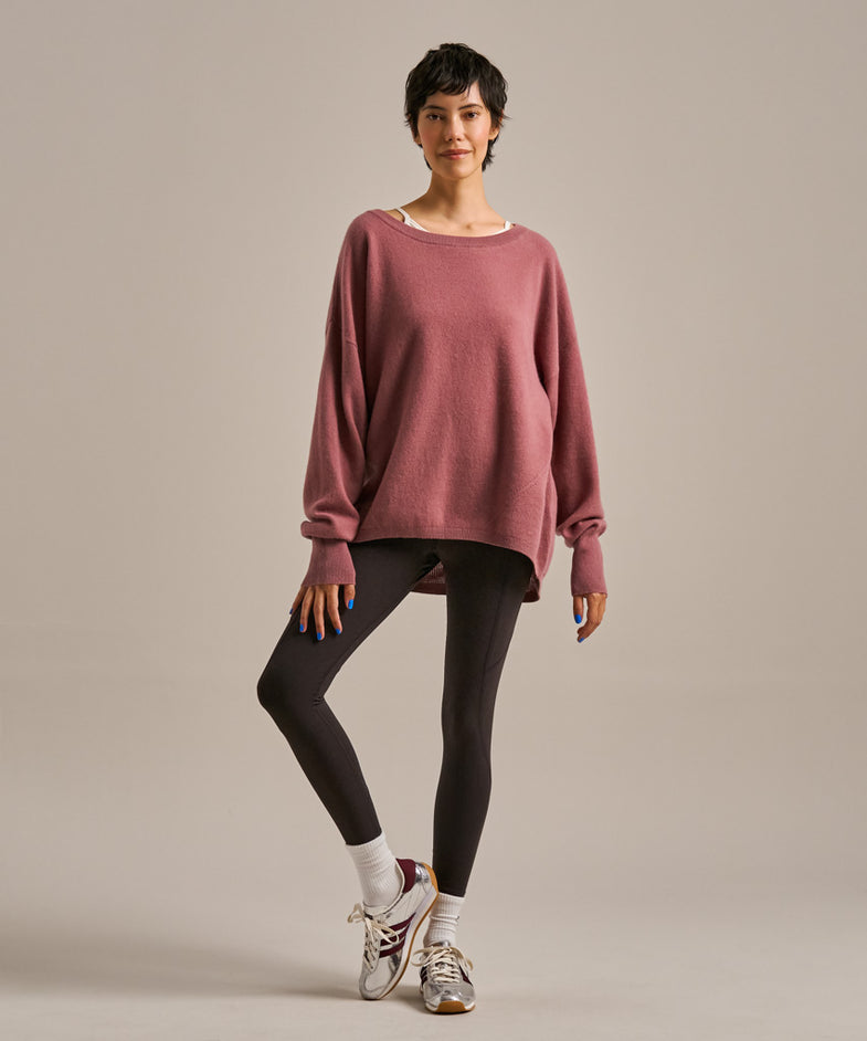 Bam2484 Scoop Cool Down Knit Mauve Bam Clothing 5
