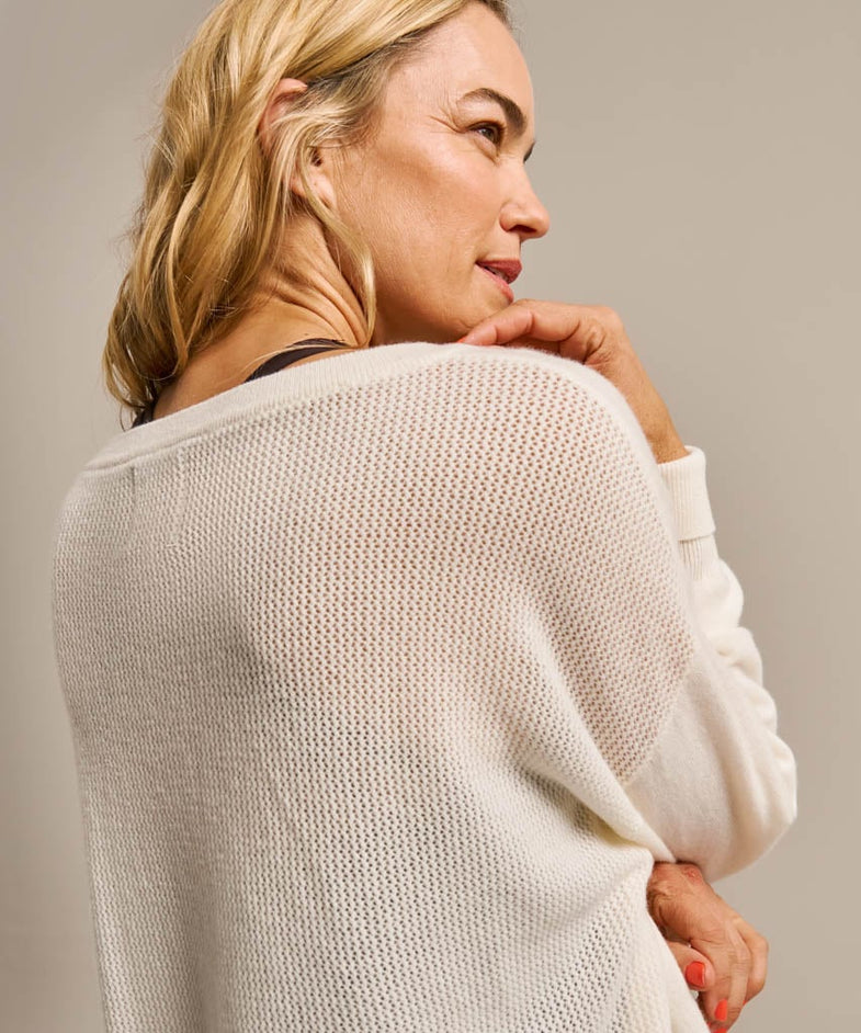 Bam2484 Scoop Neck Cooling Knit Winter White Clothing 6