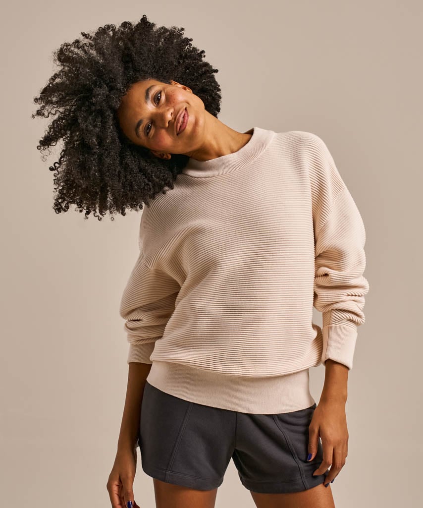 Rib Knit Sweatop Crema