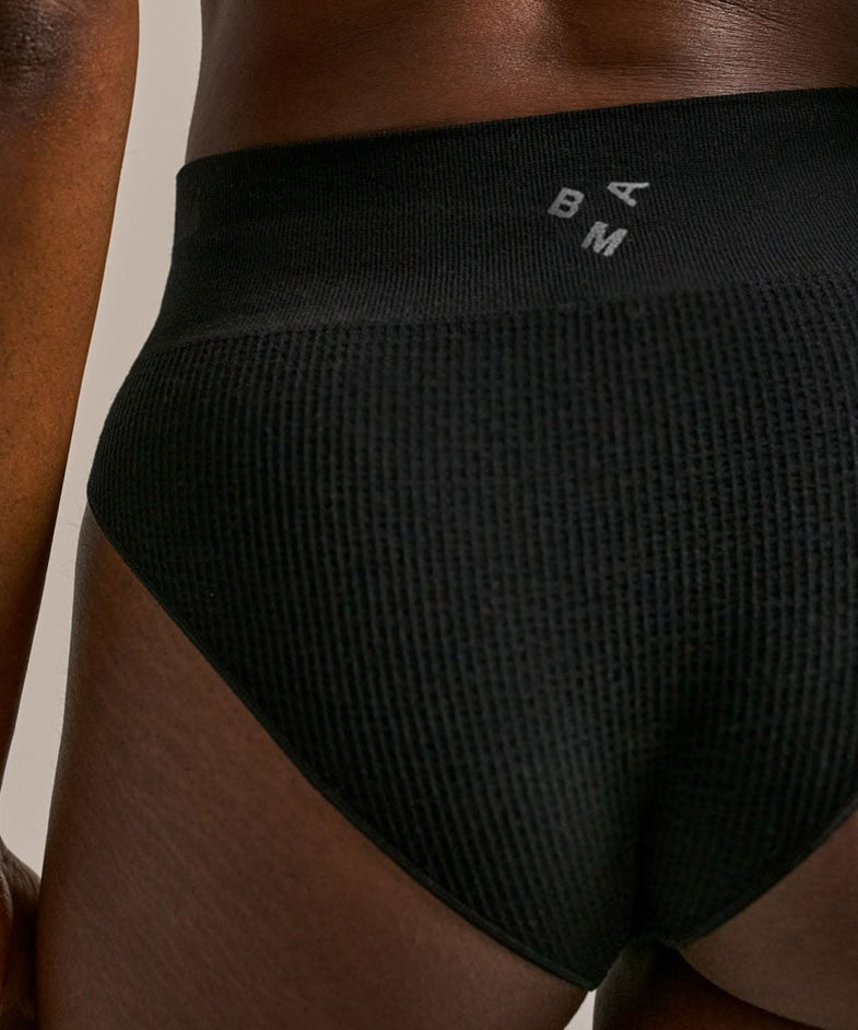 Bam2498 Seamless High Waist Brief Black Bam Clothing 4