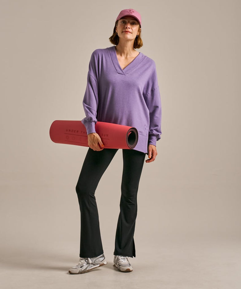 Bam2512 Relaxed V Neck Sweat Pewter Bam Clothing 5