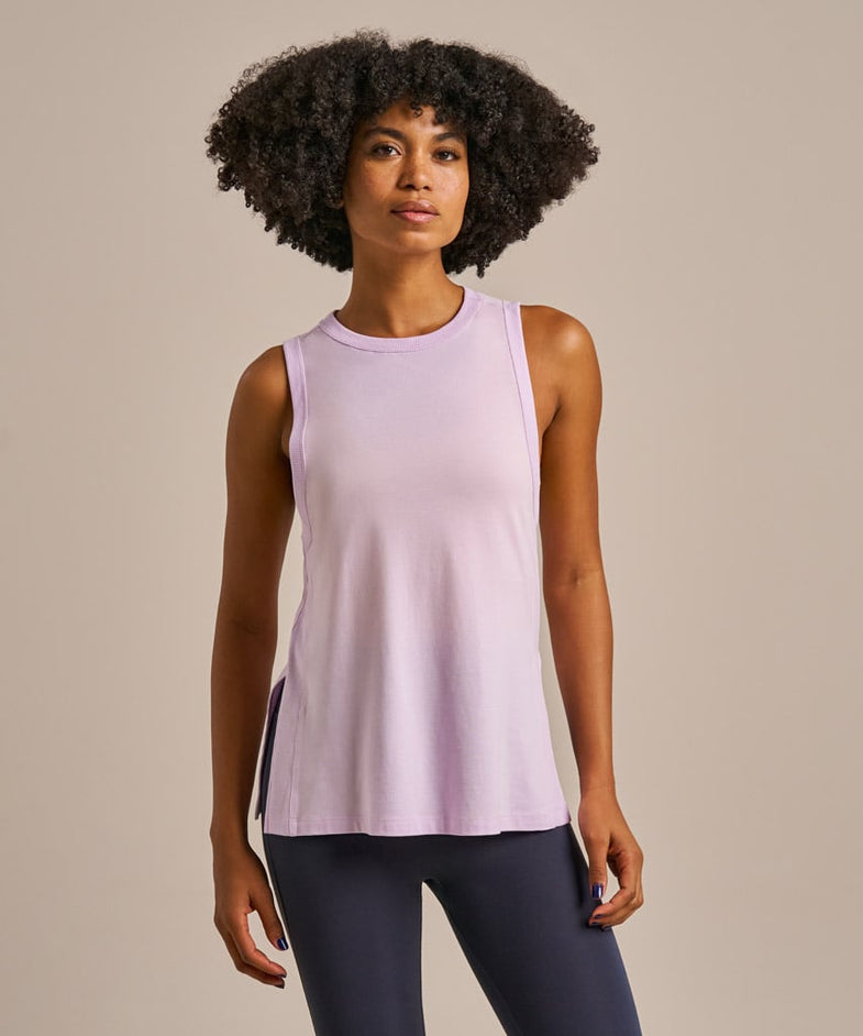 Bam2519 Power Longline Tank Lavender Blush Bam Clothing 2