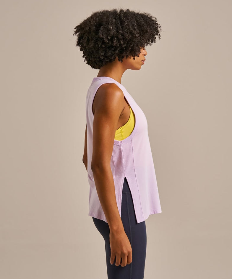 Bam2519 Power Longline Tank Lavender Blush Bam Clothing 3