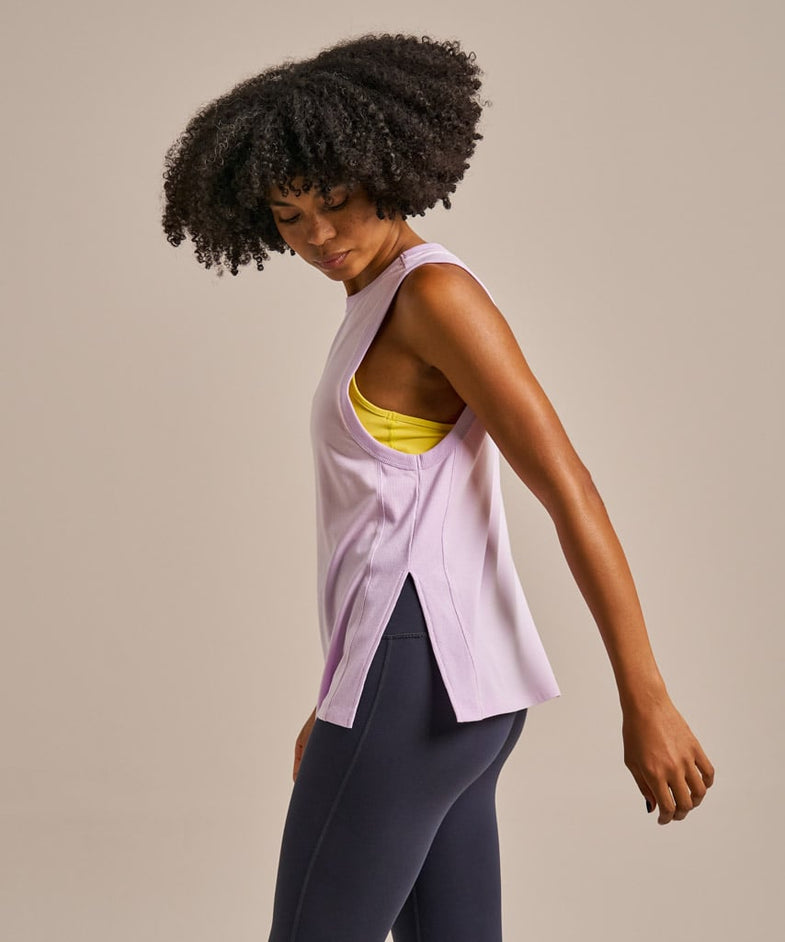 Bam2519 Power Longline Tank Lavender Blush Bam Clothing 7