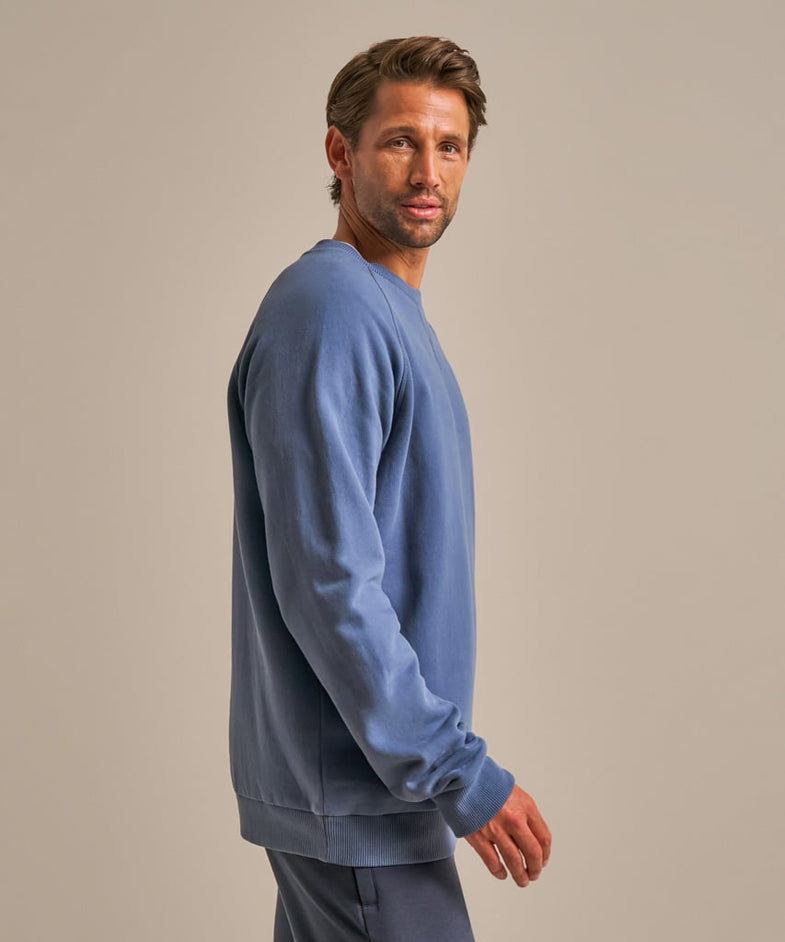 Bam2539 Crew Neck Sweatshirt Denim Blue Clothing 3