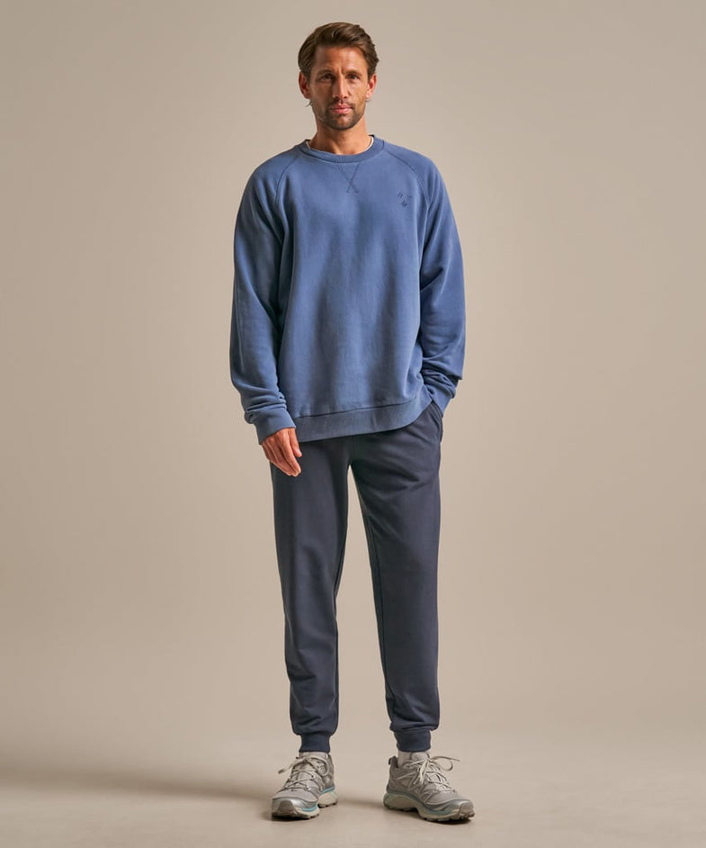 Bam2539 Crew Neck Sweatshirt Denim Blue Clothing 5