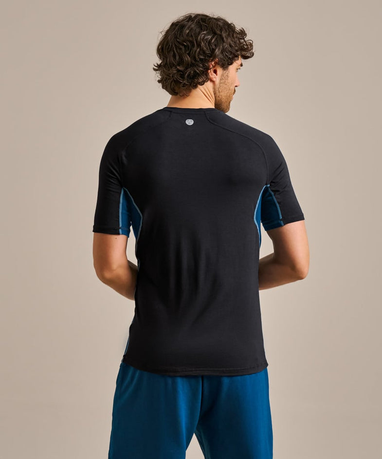 Bam2540 Training Tshirt Black Ocean Teal Stitch Bam Clothing 4