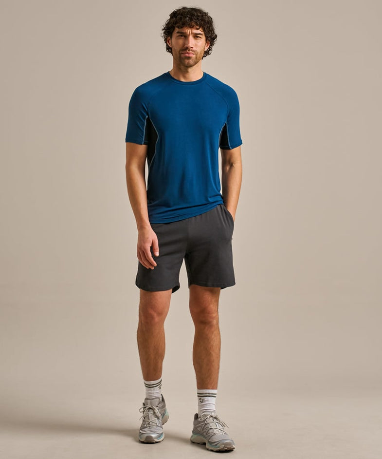 Bam2540 Training Tshirt Ocean Teal Black Stitch Bam Clothing 1
