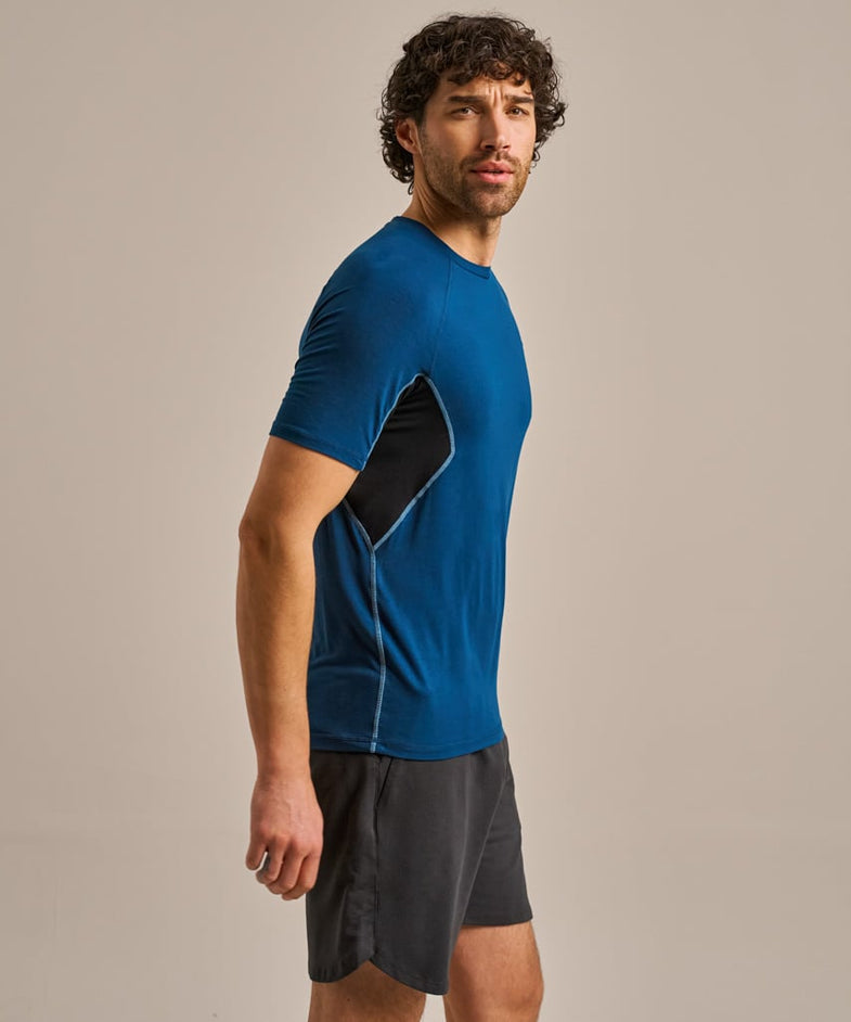 Bam2540 Training Tshirt Ocean Teal Black Stitch Bam Clothing 3