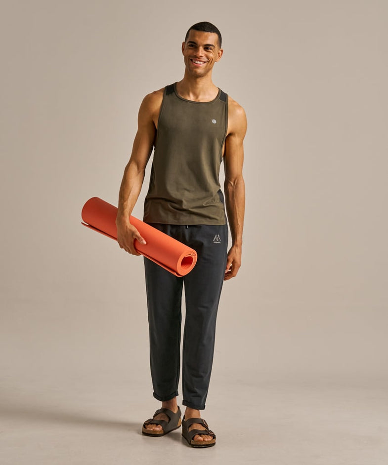 Bam2574 Active Air Tank Top Khaki Green Bam Clothing 1
