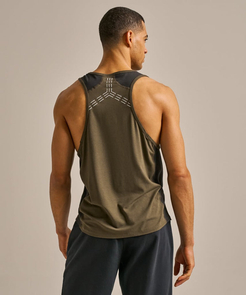 Bam2574 Active Air Tank Top Khaki Green Bam Clothing 4