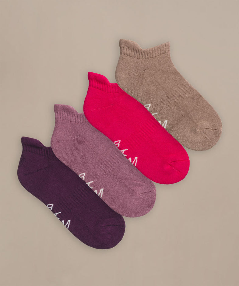 Bam2594 Womens Colour Trainer Socks Damson Bam Clothing 1