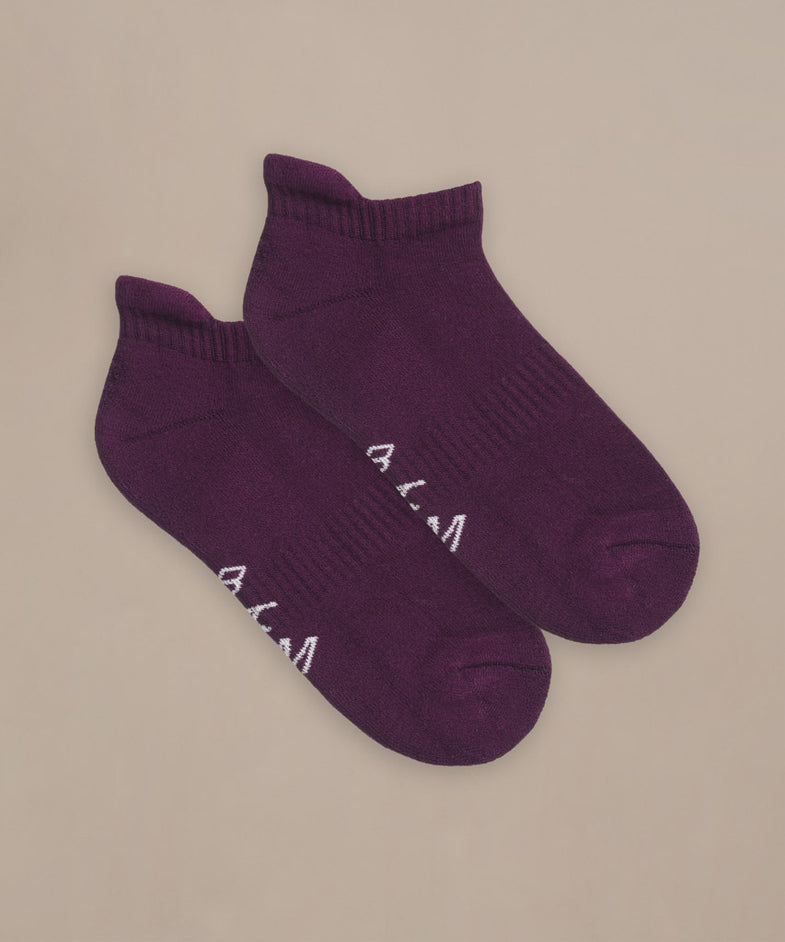 Bam2594 Womens Colour Trainer Socks Damson Bam Clothing 2