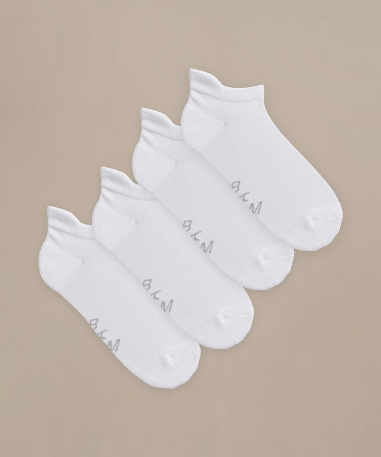 Bam2598 Everyday Active Socks 4 Pack White Bam Clothing 1