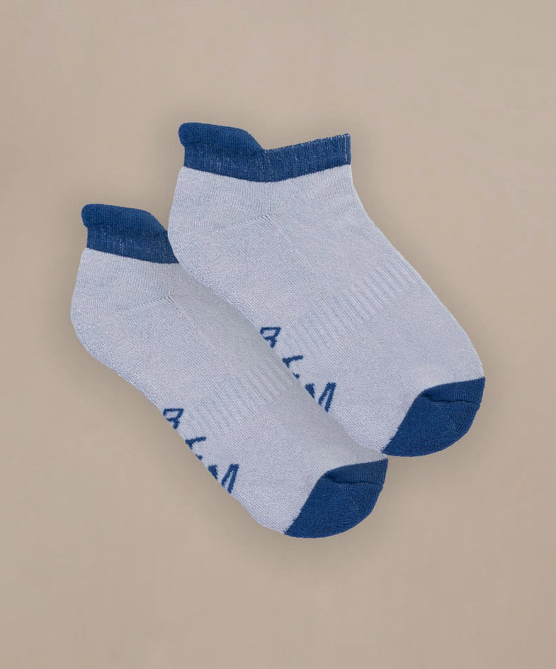 Bam2599 Trainer Socks 4 Pack Blue Mix Bam Clothing 3