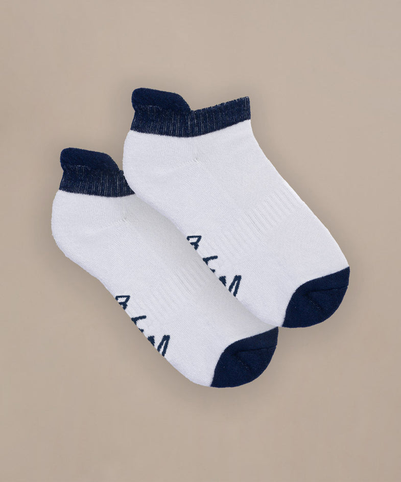 Bam2599 Trainer Socks 4 Pack Blue Mix Bam Clothing 4