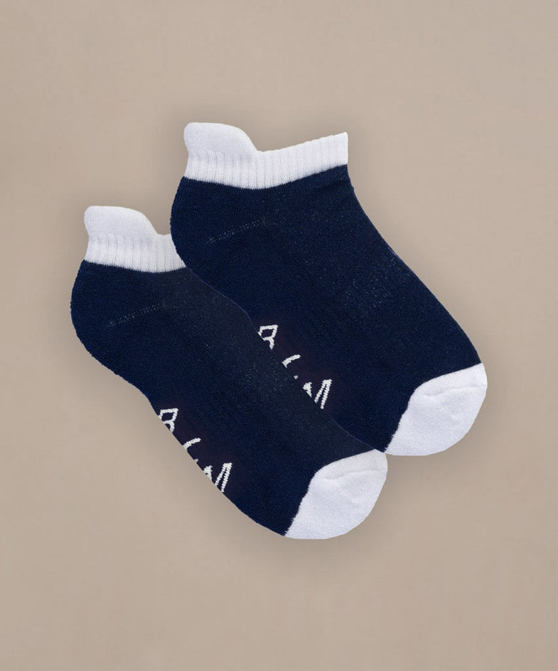 Bam2599 Trainer Socks 4 Pack Blue Mix Bam Clothing 5