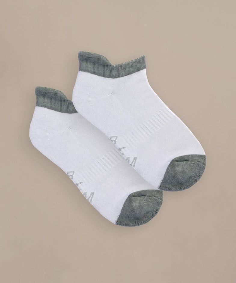 Bam2599 Trainer Socks 4 Pack Grey Mix Bam Clothing 2