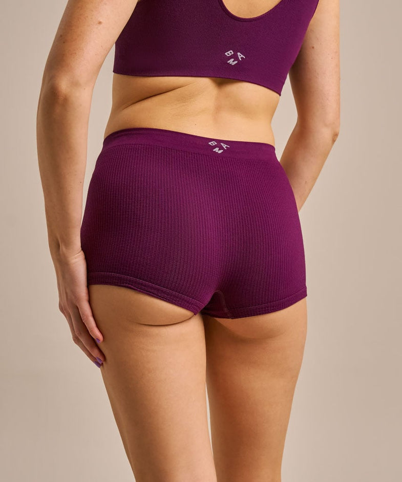 Bam2606 Seamless Midi Short Damson Bam Clothing 3