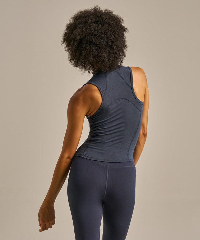 Bam2620 Novea Zip Training Tank Storm Navy Bam Clothing 2