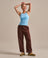 Bam2621 High Neck Vest Top Dawn Blue Bam Clothing 1