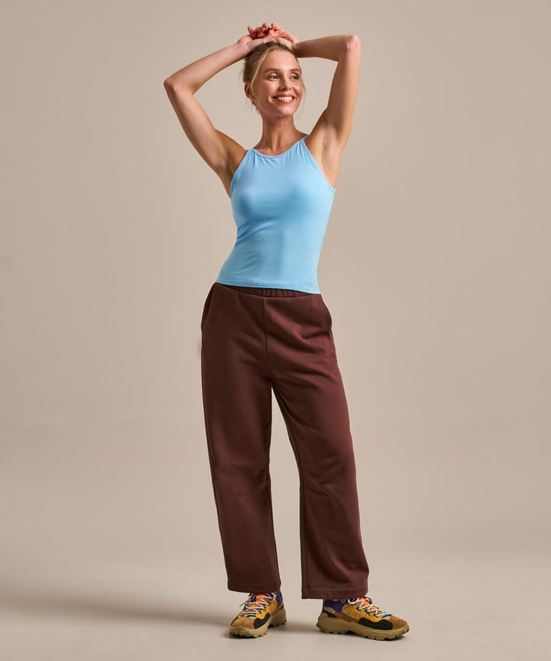 Bam2621 High Neck Vest Top Dawn Blue Bam Clothing 1
