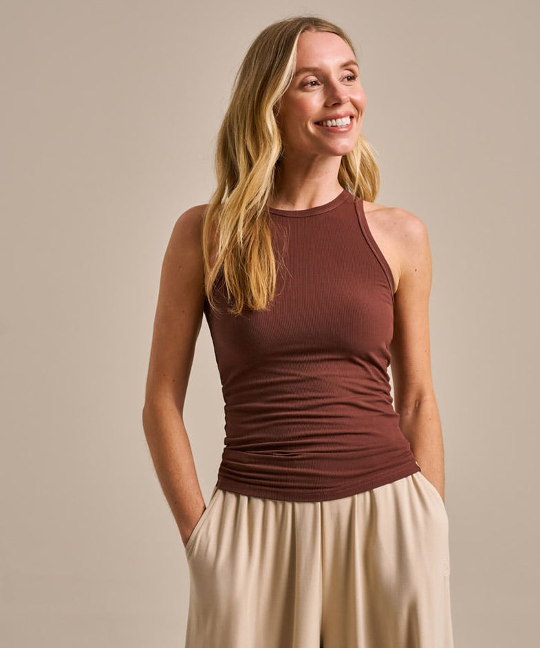 Bam2622 Active Rib Tank Conker Bam Clothing 1