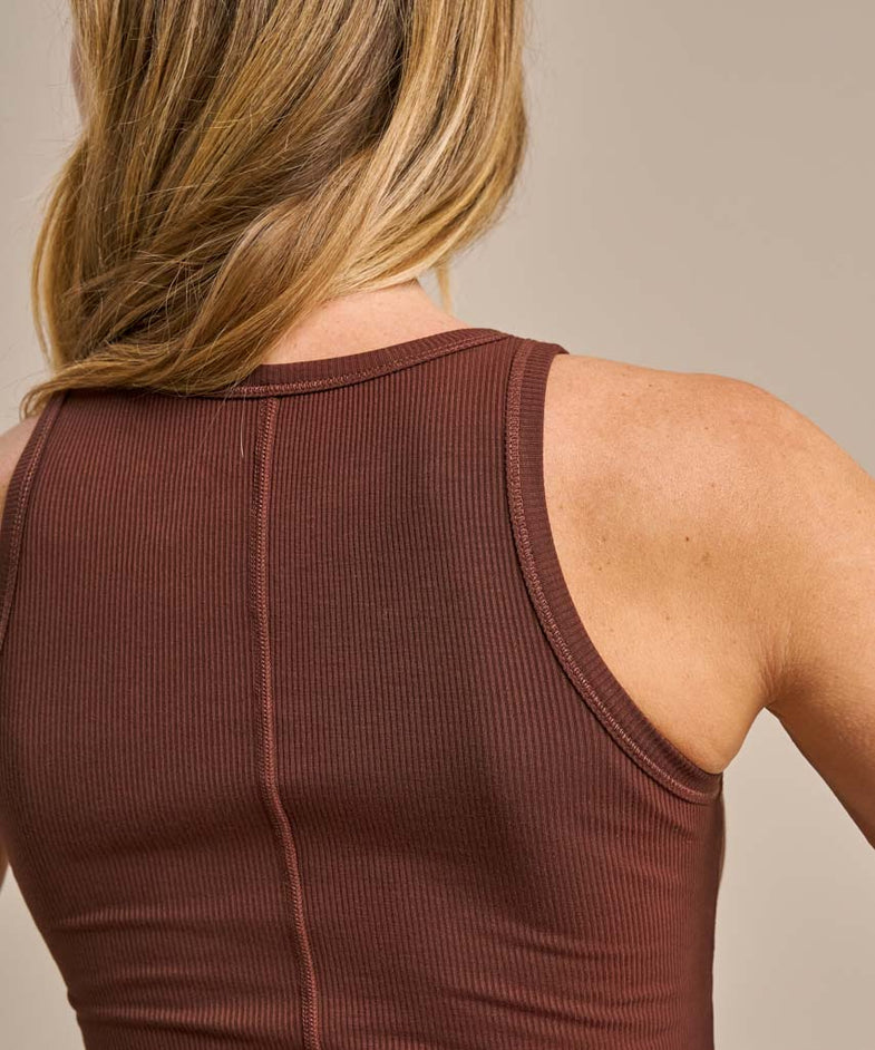 Bam2622 Active Rib Tank Conker Bam Clothing 7