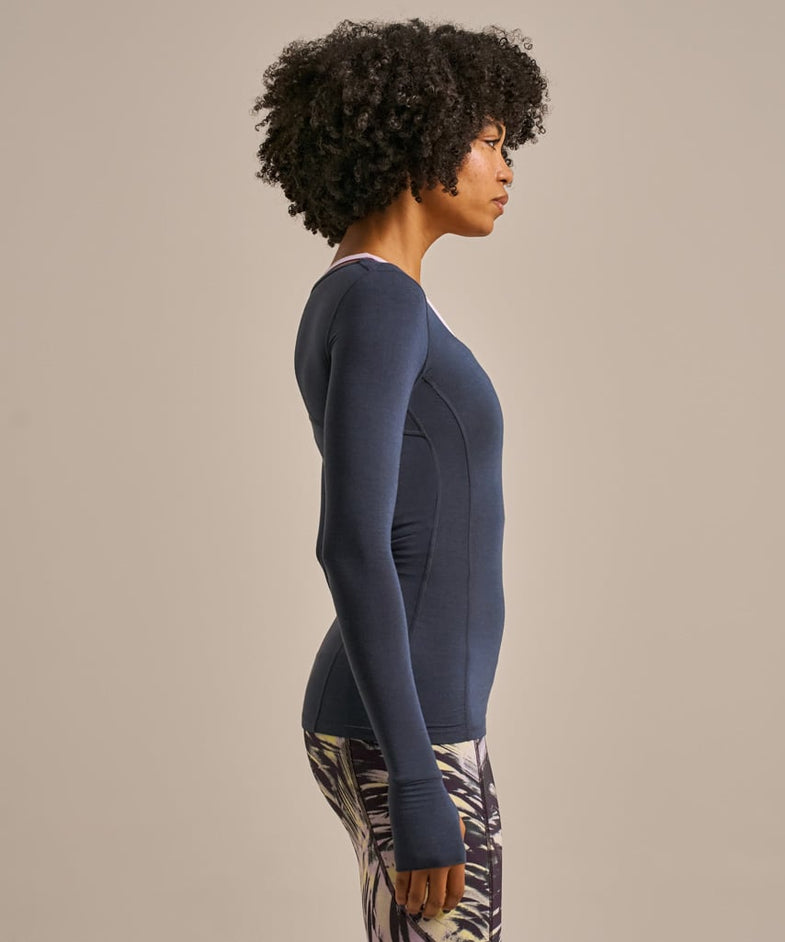 Bam2624 Limitless Training Top Storm Navy Bam Clothing 3
