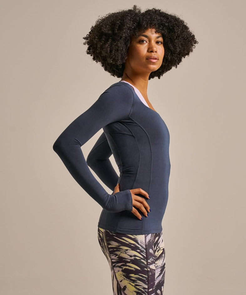 Bam2624 Limitless Training Top Storm Navy Bam Clothing 7