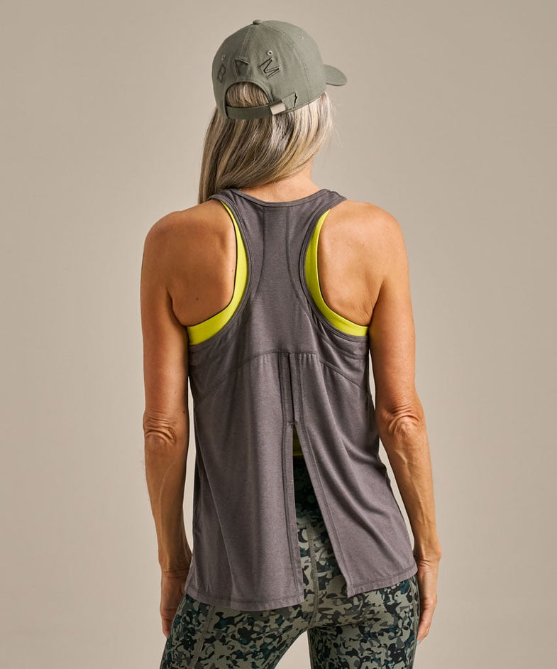 Bam2626 Novea Limitless Split Back Top Fog Bam Clothing 1