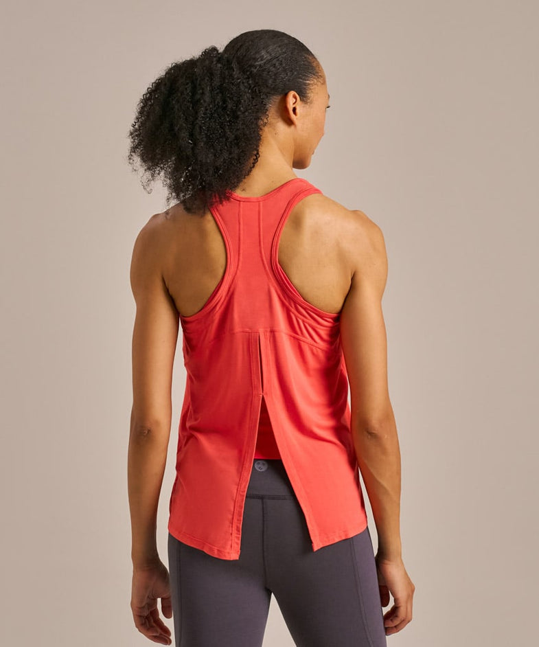 Bam2626 Novea Split Back Top Neon Pink Bam Clothing 2