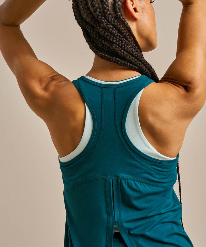 Bam2626 Split Back Top Dark Sea Bam Clothing 5