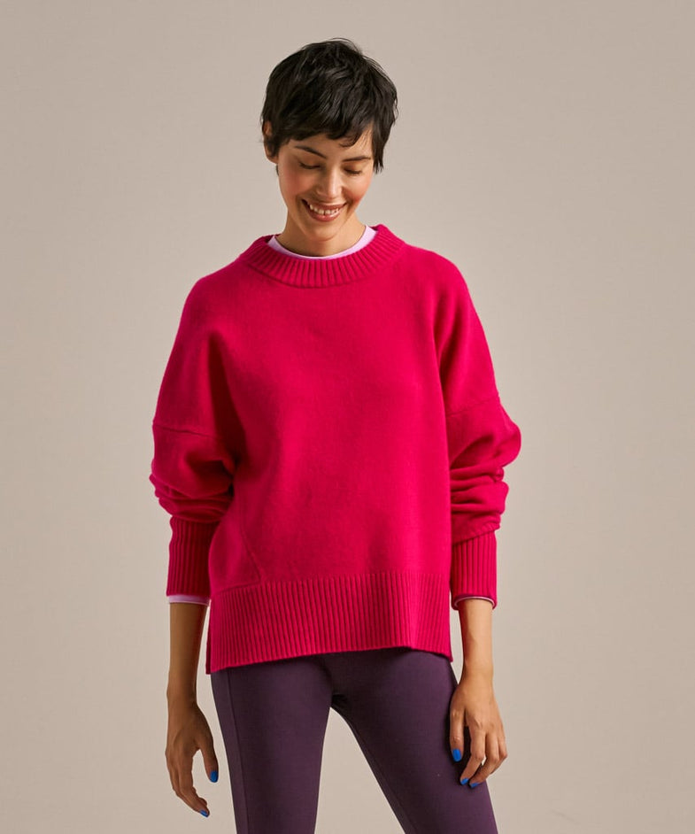 Bam2629 Chuck On Crew Neck Knit Foxglove Bam Clothing 3