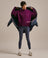 Bam2629 Throw On Knitted Jumper Damson Bam Clothing 1