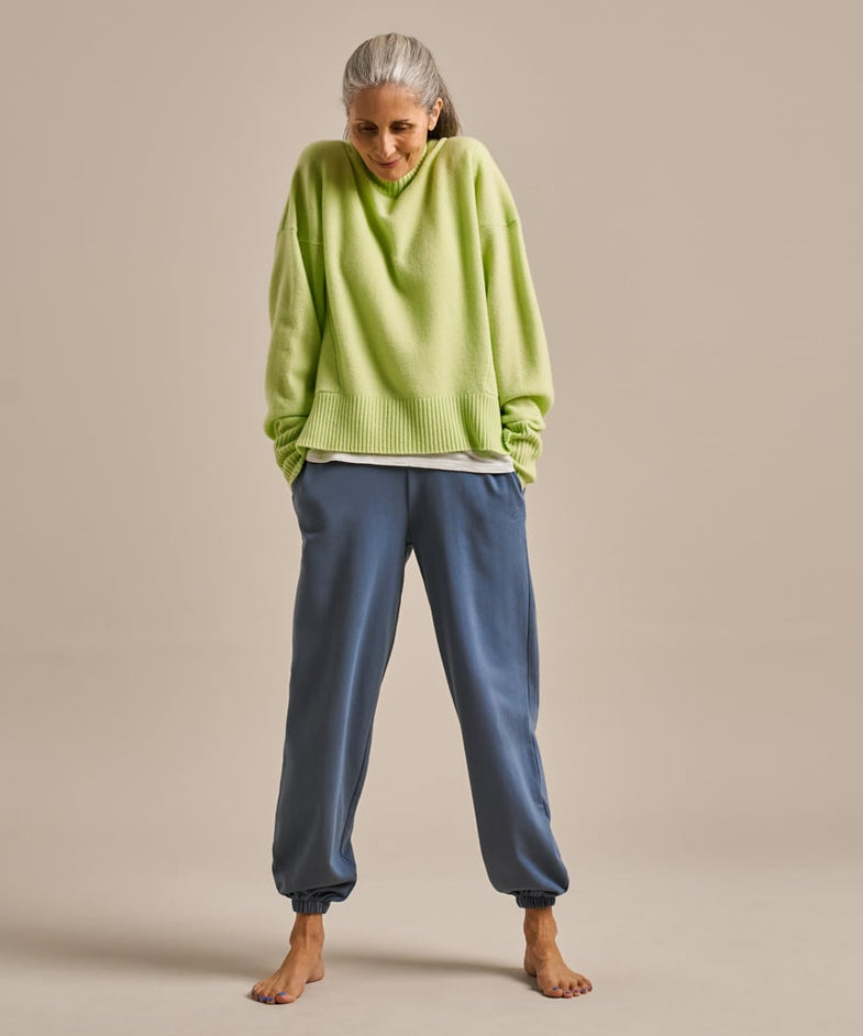 Bam2629 Throw On Knitted Jumper Soft Lime Bam Clothing 7