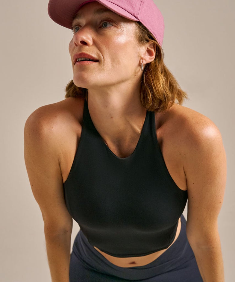 Bam2638 Balm Twist Back Crop Top Black Bam Clothing 1