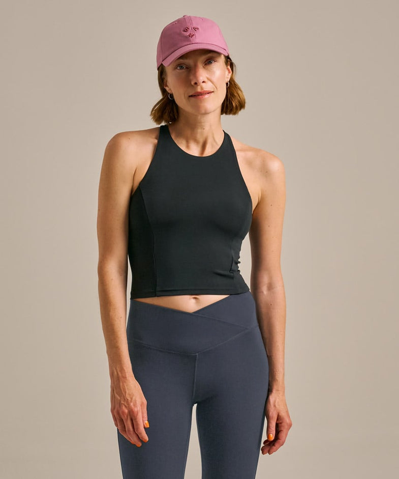 Bam2638 Balm Twist Back Crop Top Black Bam Clothing 2