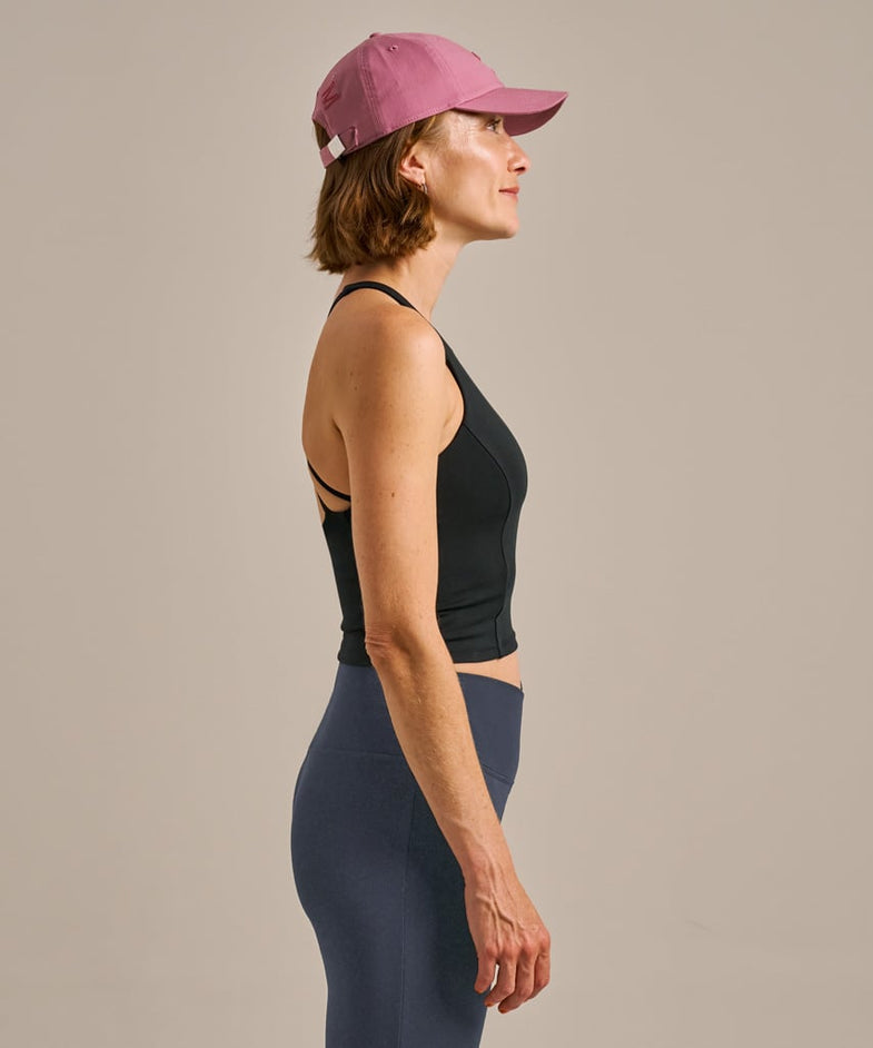 Bam2638 Balm Twist Back Crop Top Black Bam Clothing 3