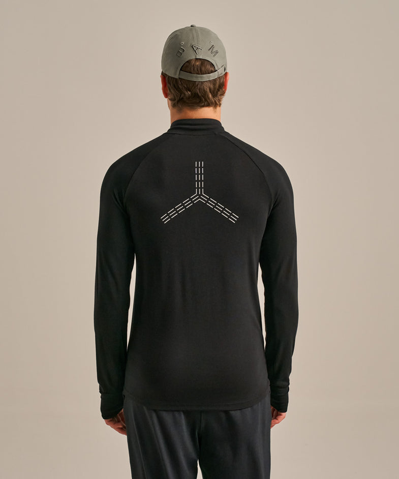 Bam2663 Active Luxe Quarter Zip Black Bam Clothing 3