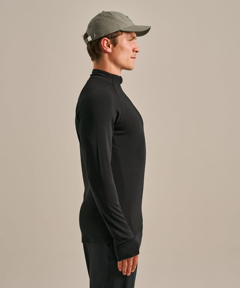 Bam2663 Active Luxe Quarter Zip Black Bam Clothing 4