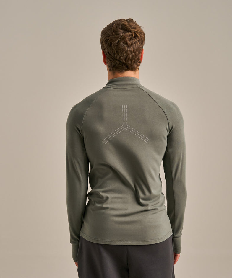 Bam2663 Active Luxe Quarter Zip New Khaki Bam Clothing 3