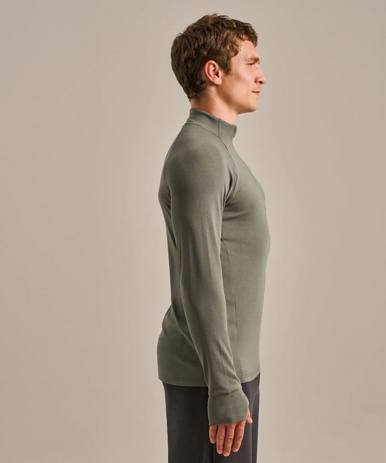 Bam2663 Active Luxe Quarter Zip New Khaki Bam Clothing 4