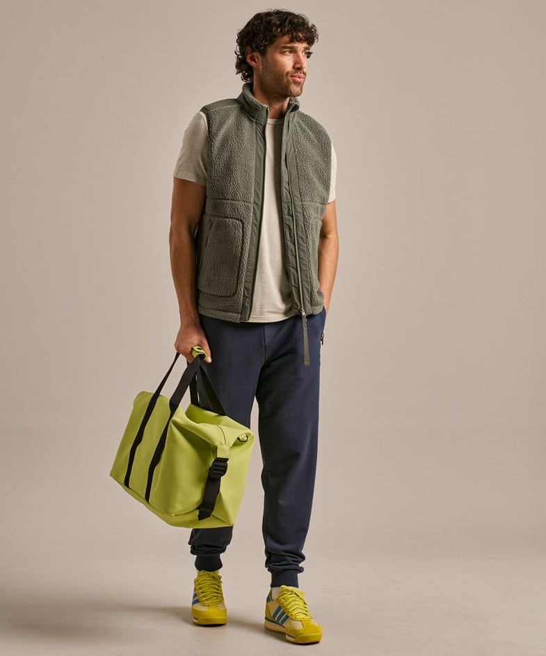 Bam2669 Sporty Fleece Gilet New Khaki Bam Clothing 1