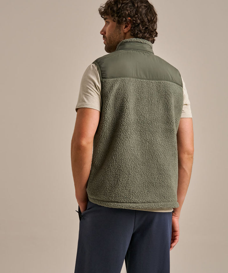 Bam2669 Sporty Fleece Gilet New Khaki Bam Clothing 4