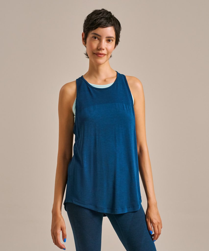 Seamless Relaxed Training Top Ocean Marl