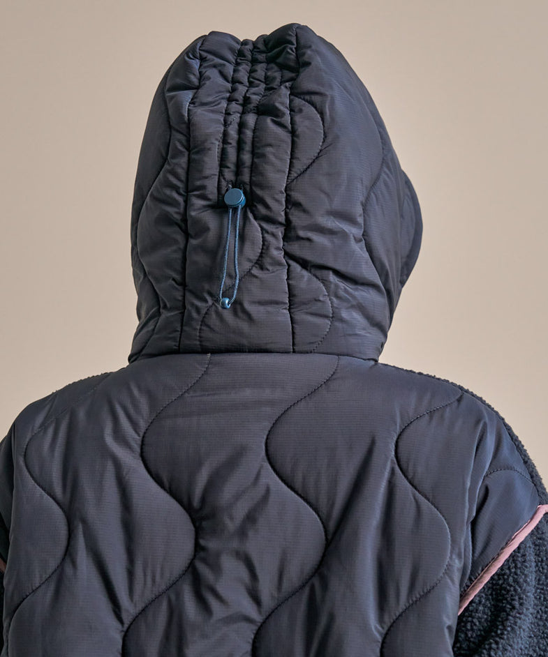 Bam2689 Cosy Fleece Coat Storm Navy Clothing 5