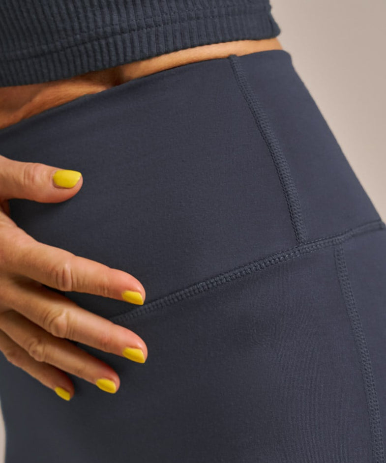 Bam2692 High Waisted Leggings 78ths Storm Navy Bam Clothing 3