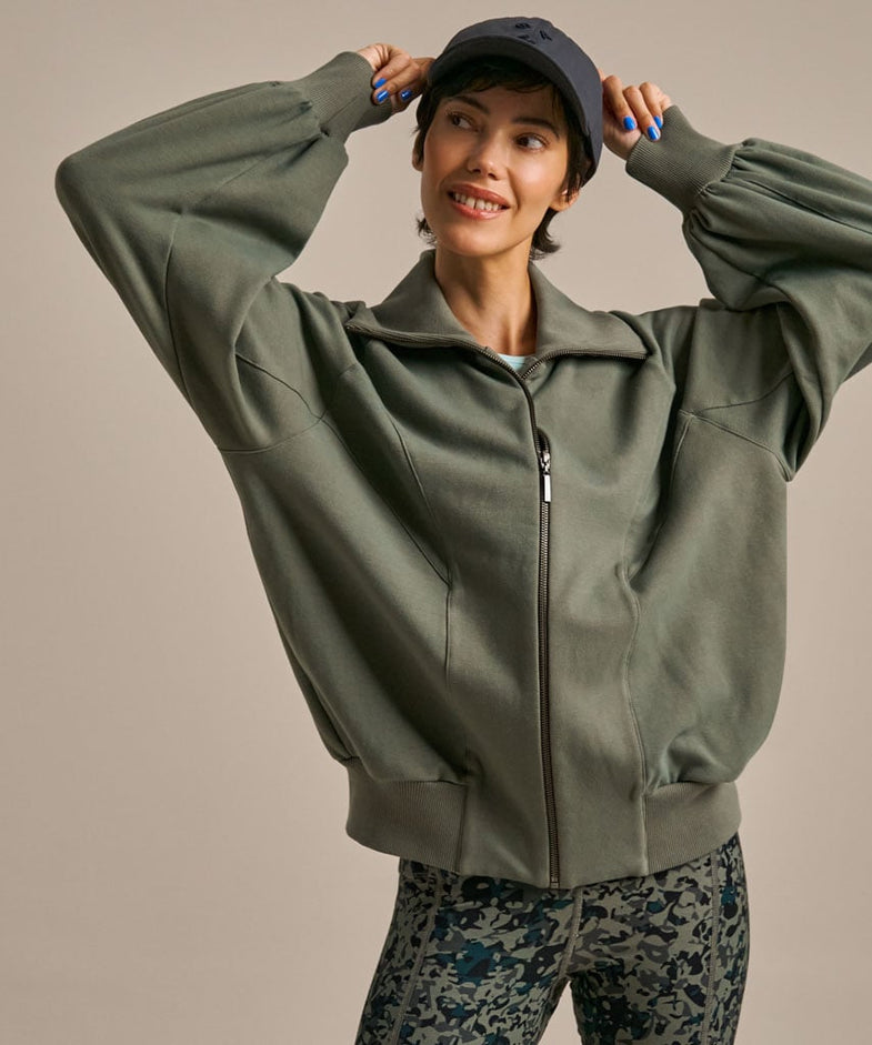 Bam2703 Nurture Sweat Bomber New Khaki Bam Clothing 1