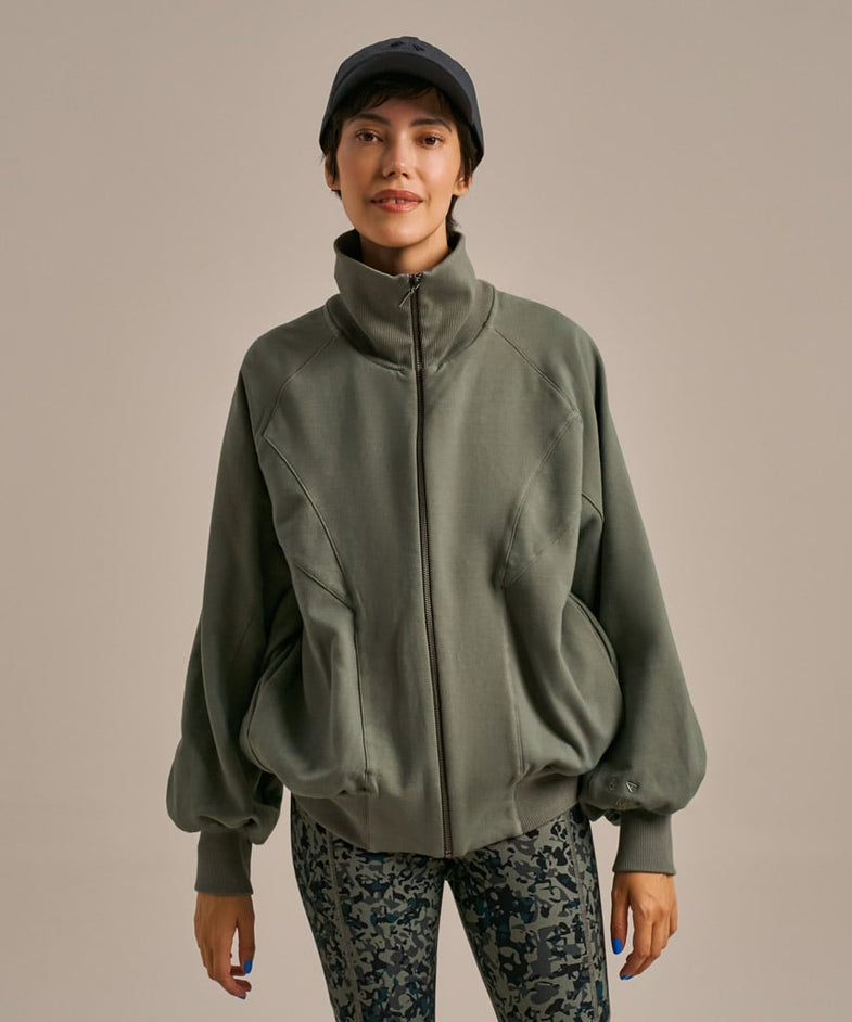 Bam2703 Nurture Sweat Bomber New Khaki Bam Clothing 2